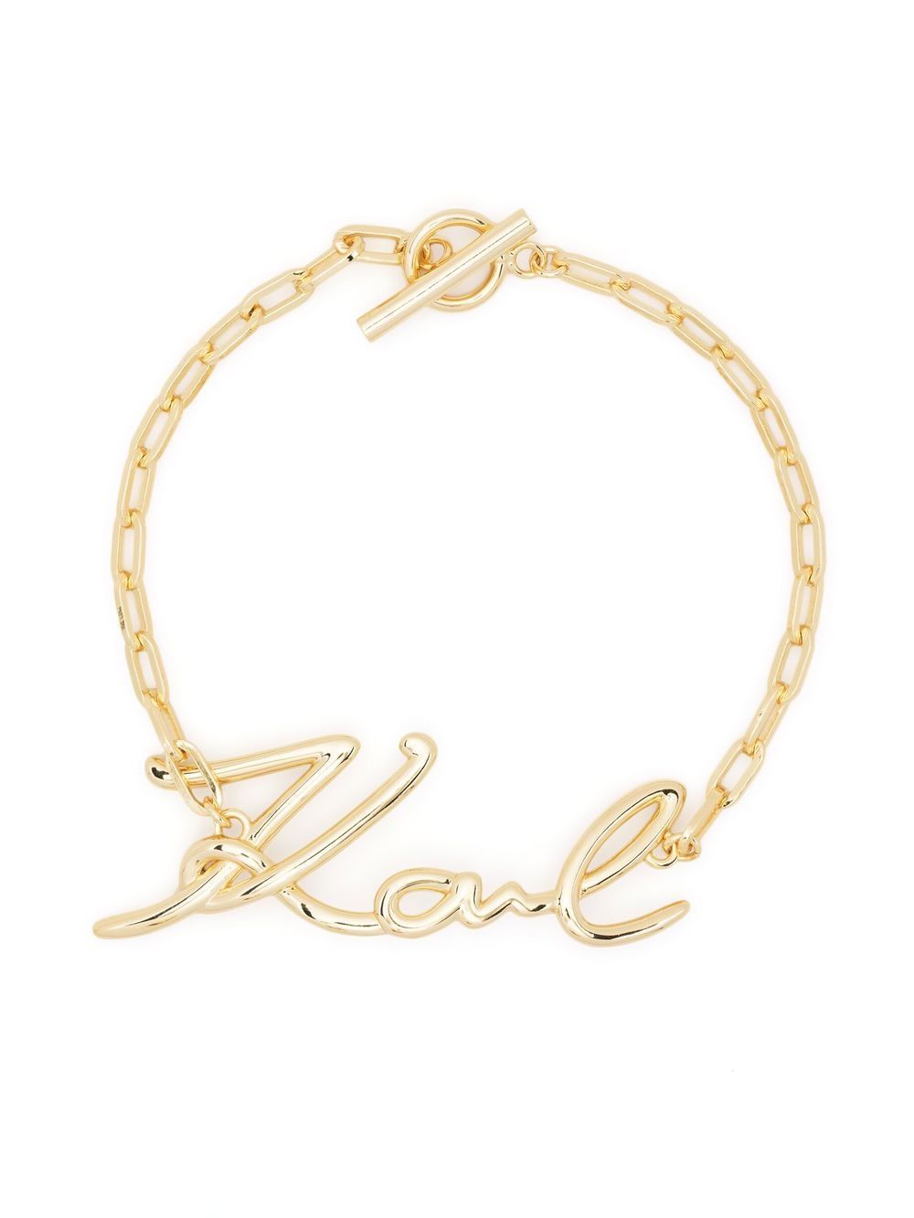 Karl Lagerfeld signature chain-link bracelet