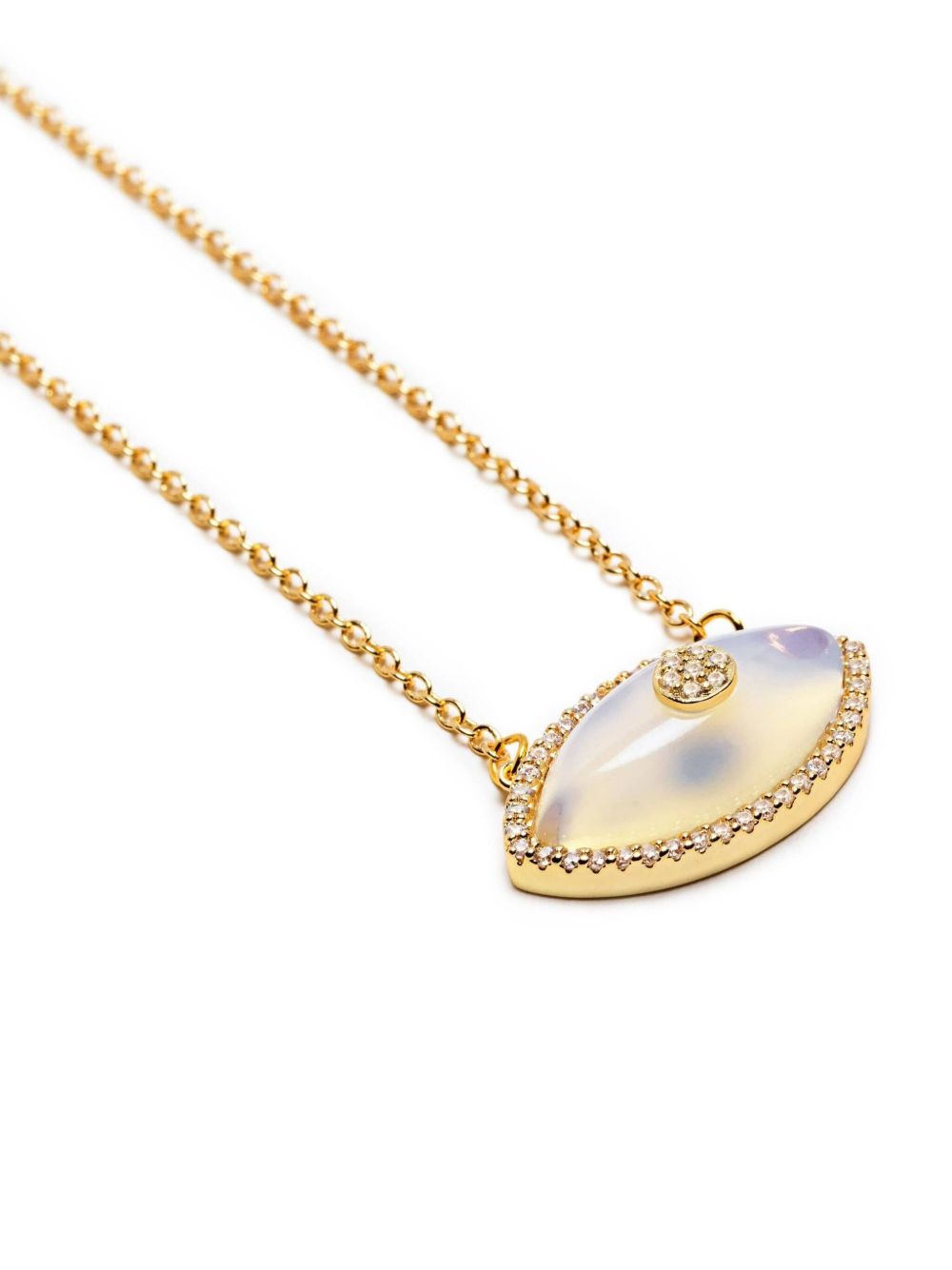 Nialaya Jewelry eye moonstone-pendant necklace