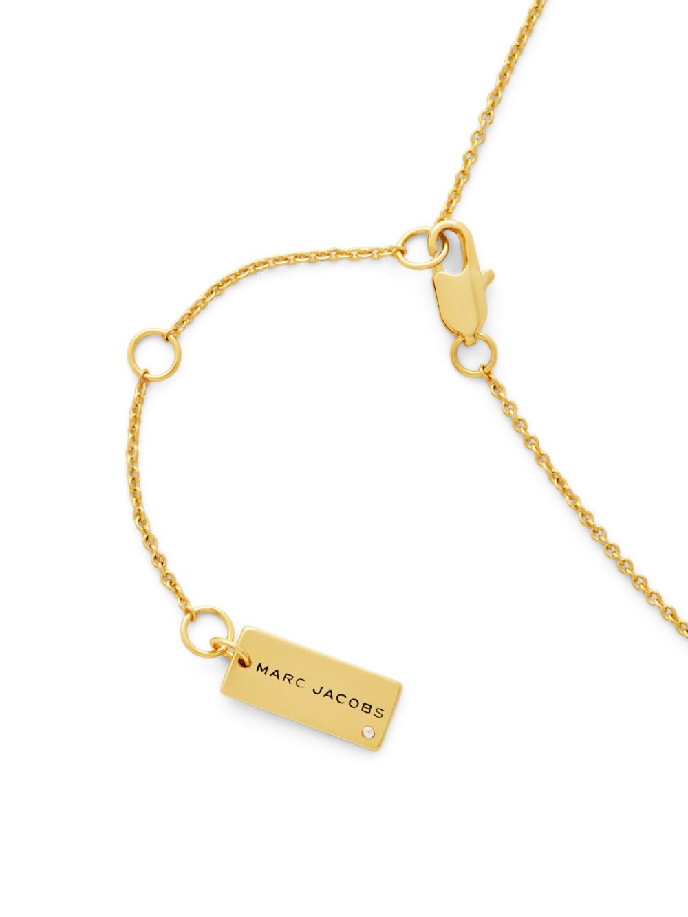 Marc Jacobs logo-plaque pendant necklace