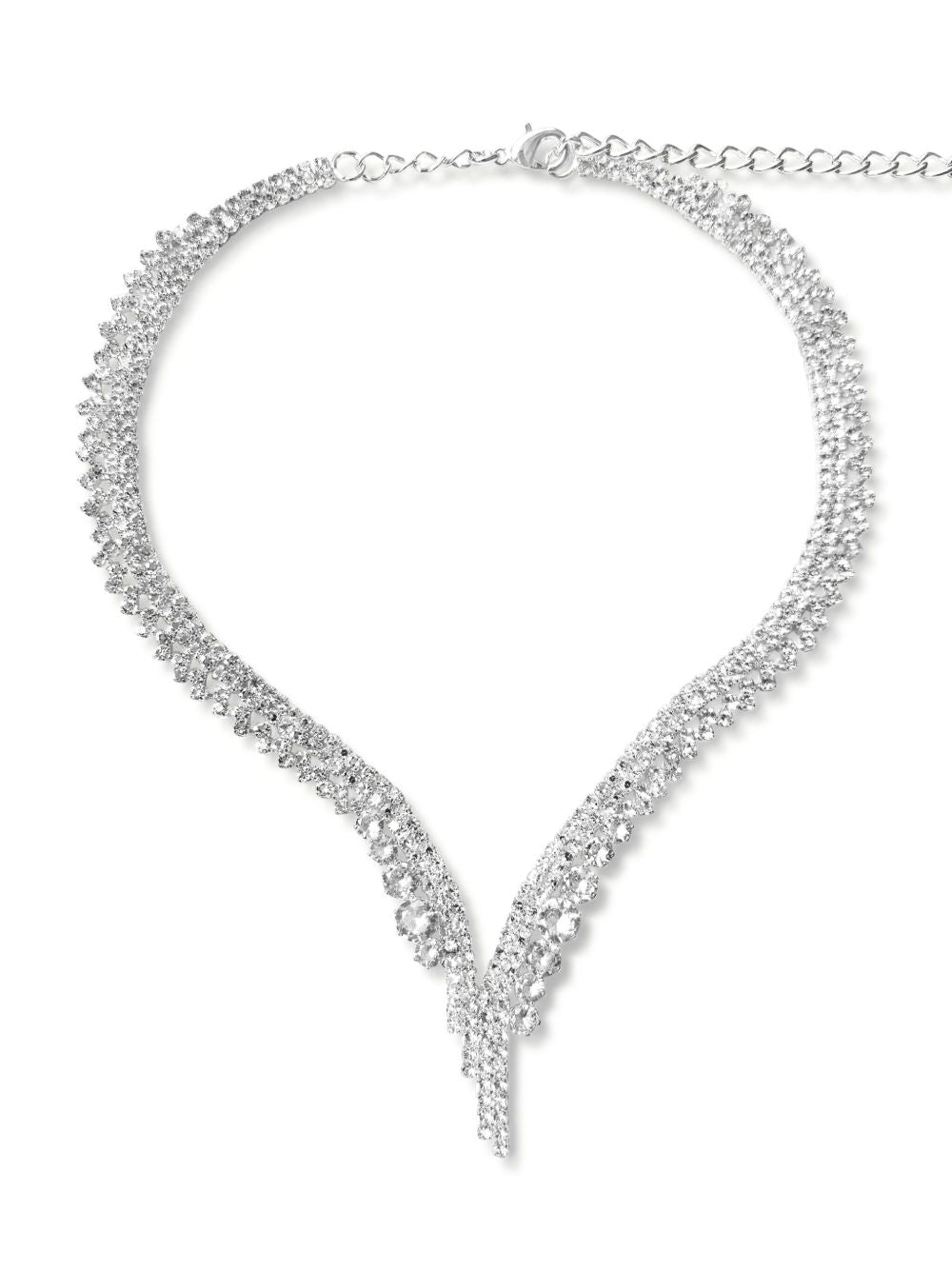 HZMER JEWELLERY crystal-embellished necklace
