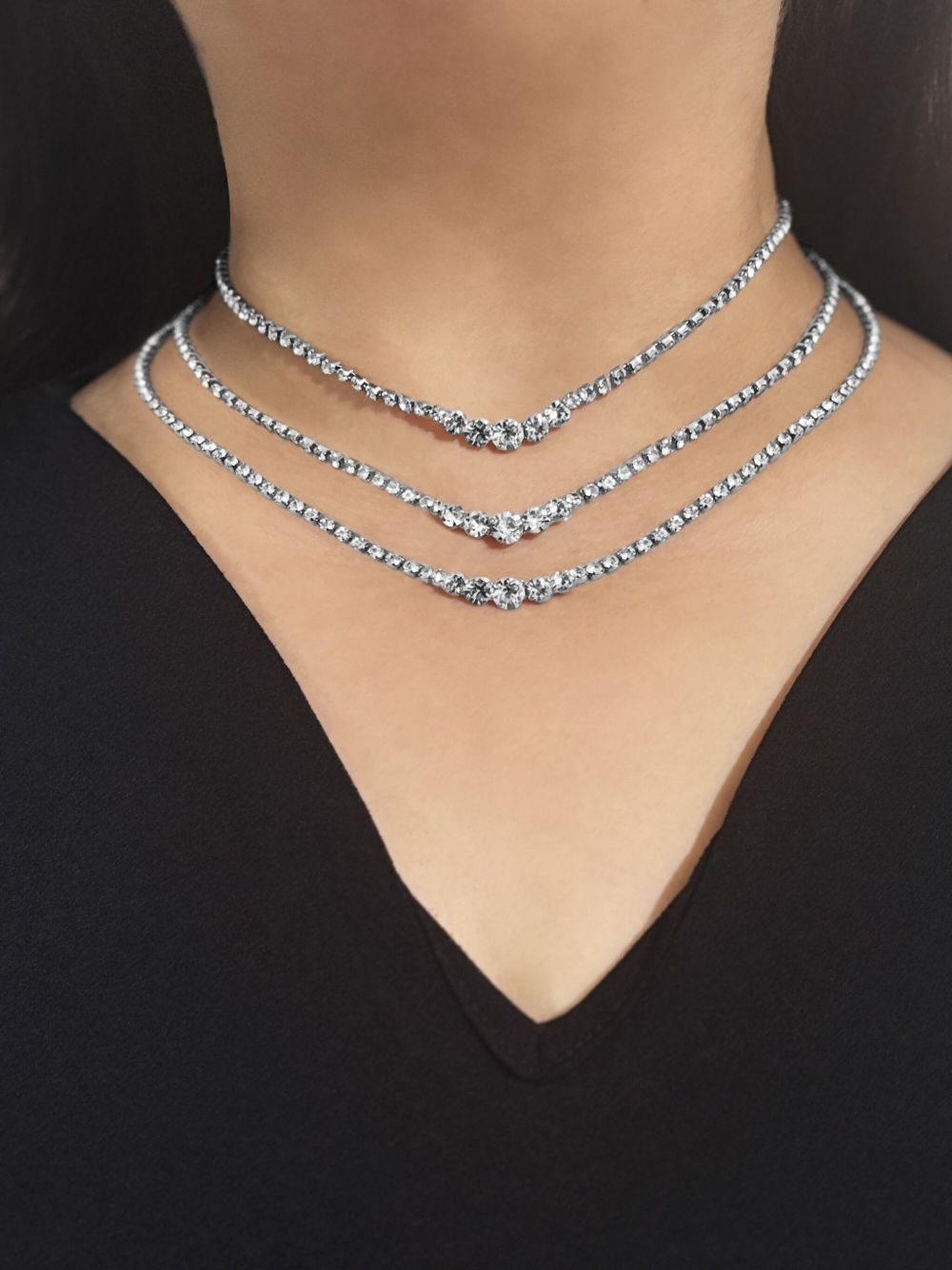 HZMER JEWELLERY crystal-embellished necklace