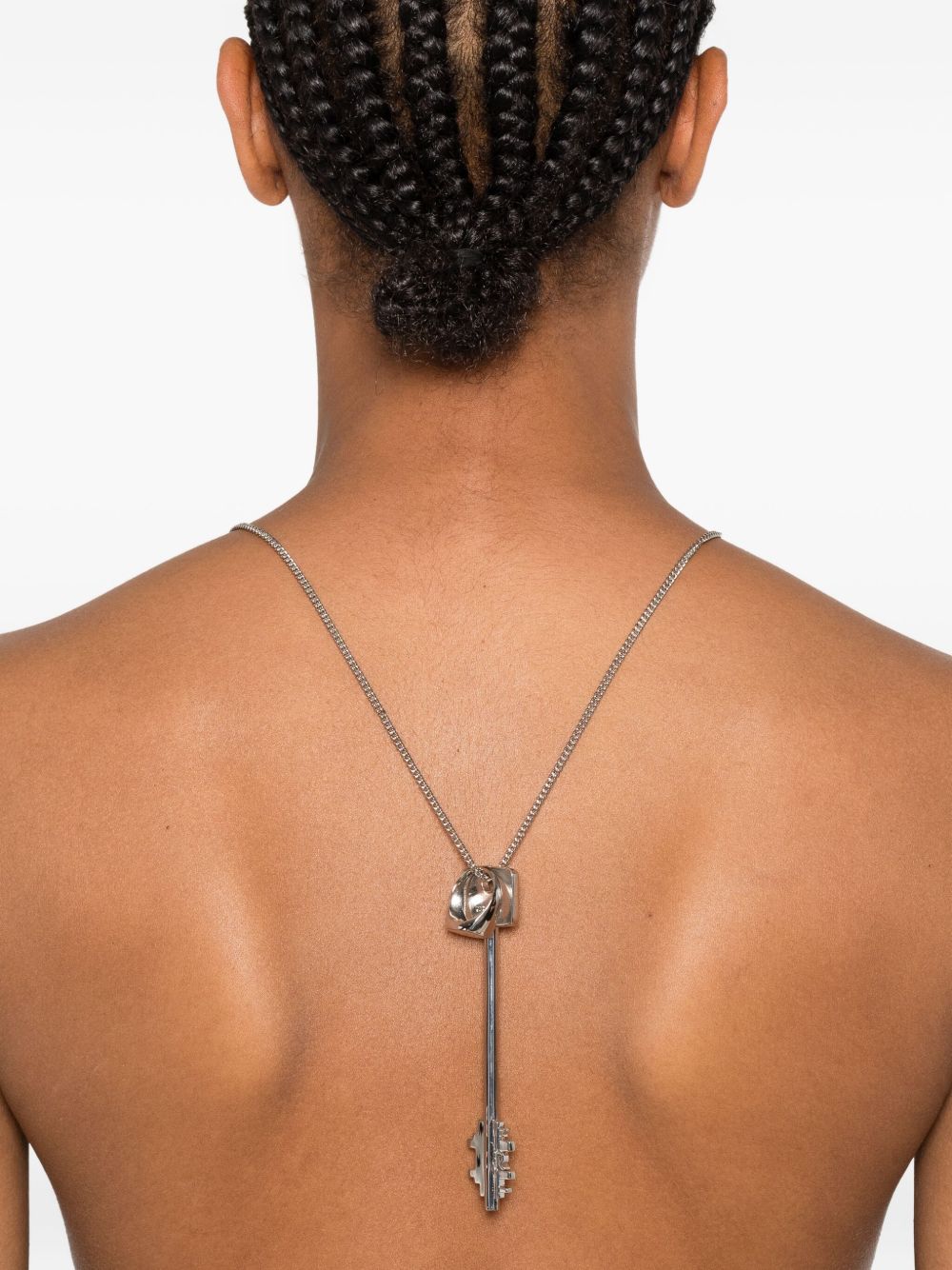 Rabanne key-ring pendant necklace