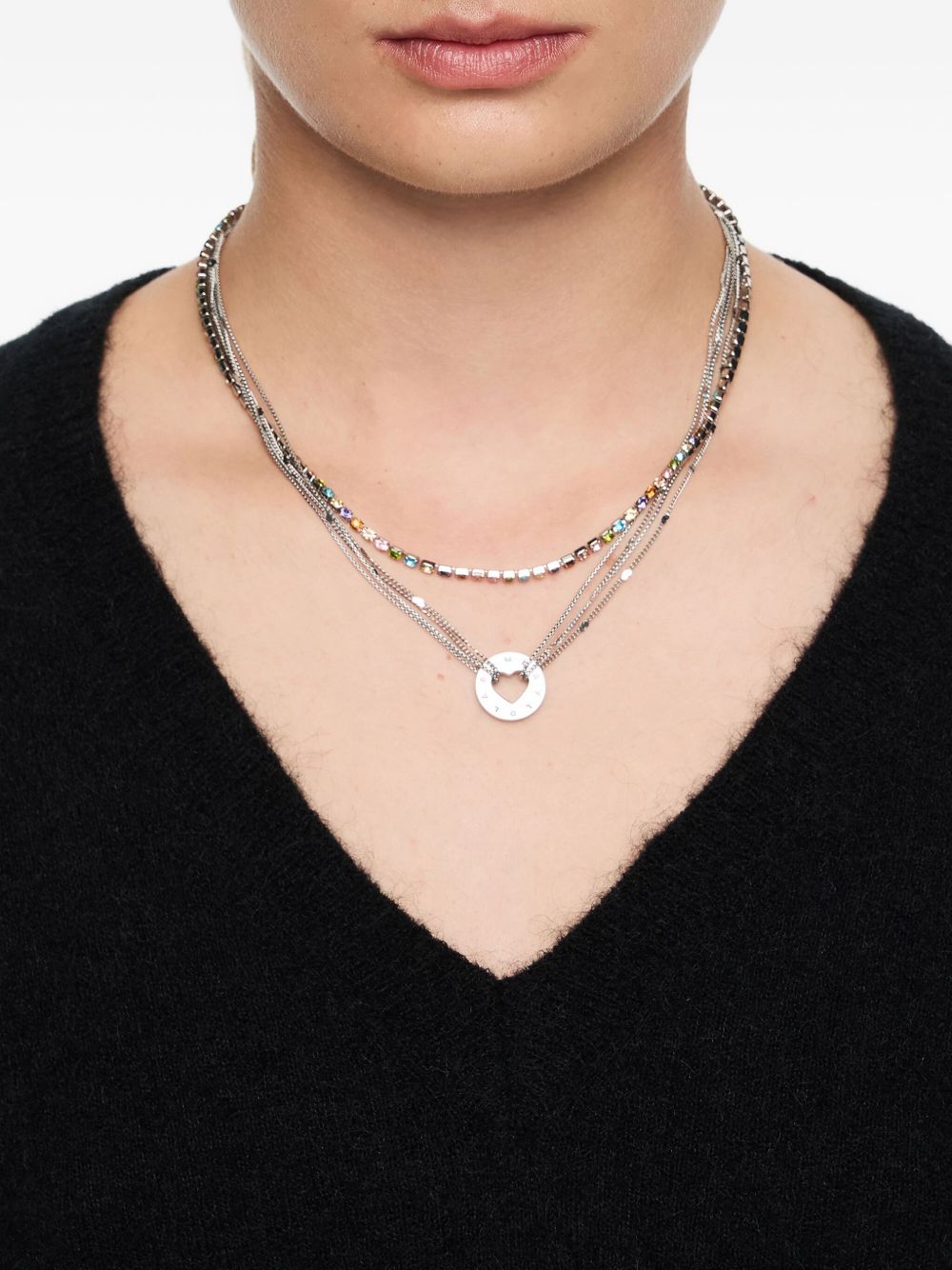 Bimba y Lola crystal-embellished necklace